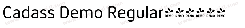 Cadass Demo Regular字体转换